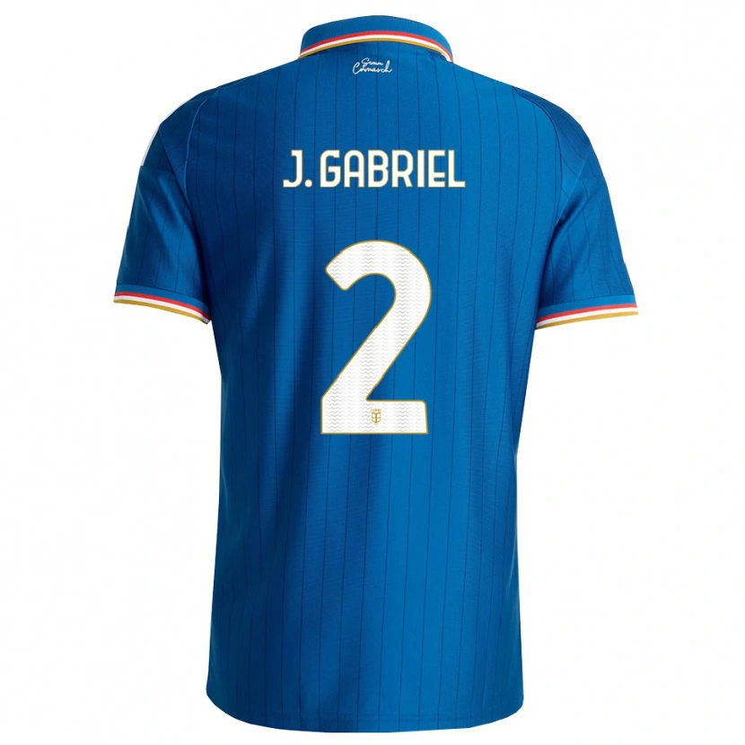 Danxen Mænd João Gabriel #2 Blå Hvid Rød Hjemmebane Spillertrøjer 2026/27 Trøje T-Shirt