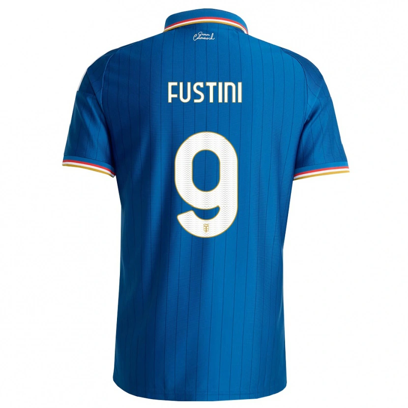 Danxen Mænd Kevin Fustini #9 Blå Hvid Rød Hjemmebane Spillertrøjer 2026/27 Trøje T-Shirt