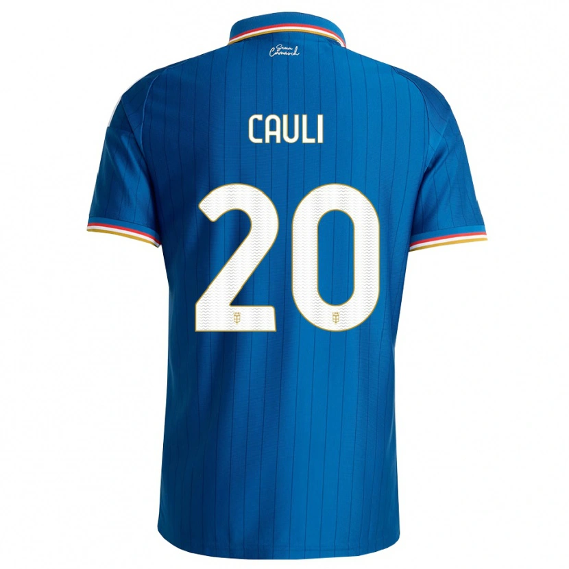 Danxen Mænd Achille Cauli #20 Blå Hvid Rød Hjemmebane Spillertrøjer 2026/27 Trøje T-Shirt