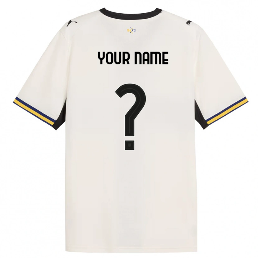 Danxen Mænd Dit Navn #0 Off-White Sort Gul Hjemmebane Spillertrøjer 2026/27 Trøje T-Shirt