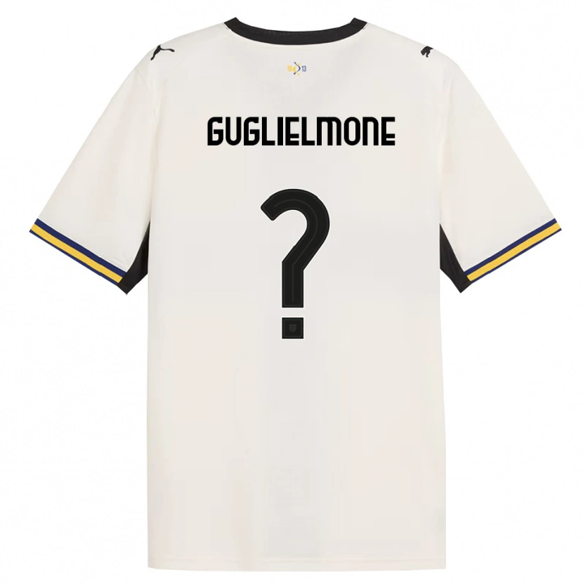 Danxen Mænd Giovanni Guglielmone #0 Off-White Sort Gul Hjemmebane Spillertrøjer 2026/27 Trøje T-Shirt