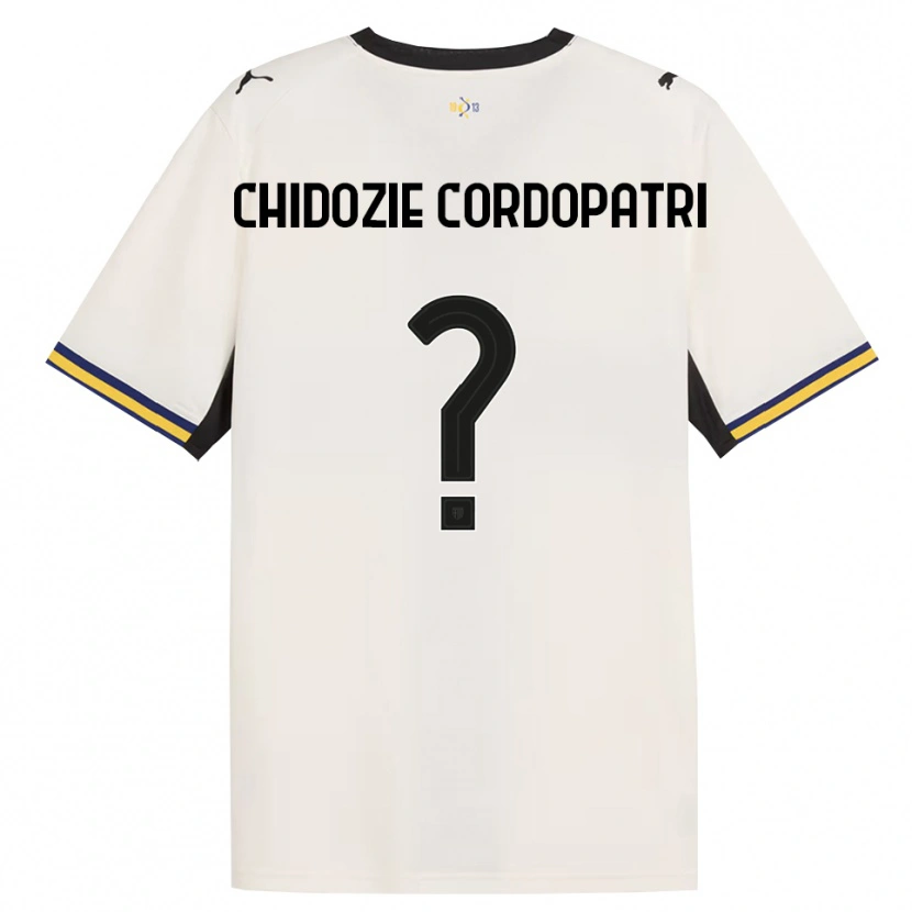 Danxen Mænd Mark Chidozie Cordopatri #0 Off-White Sort Gul Hjemmebane Spillertrøjer 2026/27 Trøje T-Shirt