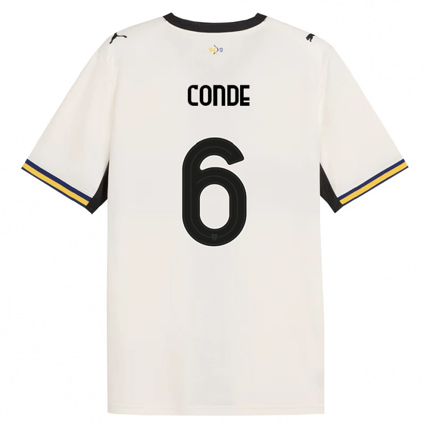 Danxen Mænd Bernardo Conde #6 Off-White Sort Gul Hjemmebane Spillertrøjer 2026/27 Trøje T-Shirt