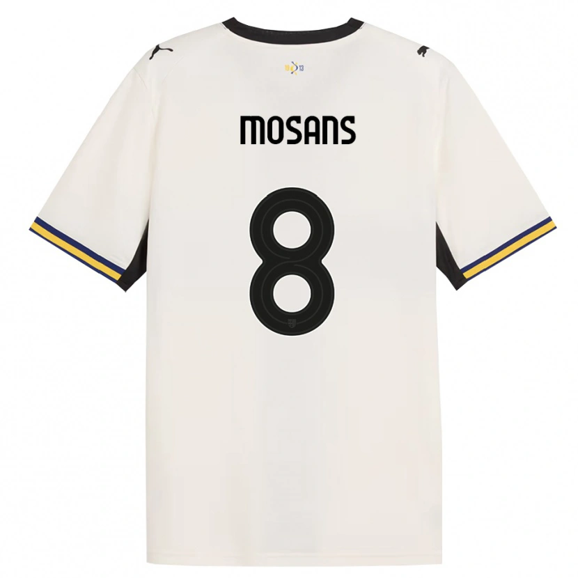 Danxen Mænd Kristaps Mosans #8 Off-White Sort Gul Hjemmebane Spillertrøjer 2026/27 Trøje T-Shirt