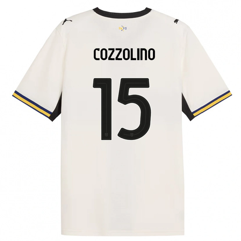Danxen Mænd Christian Cozzolino #15 Off-White Sort Gul Hjemmebane Spillertrøjer 2026/27 Trøje T-Shirt