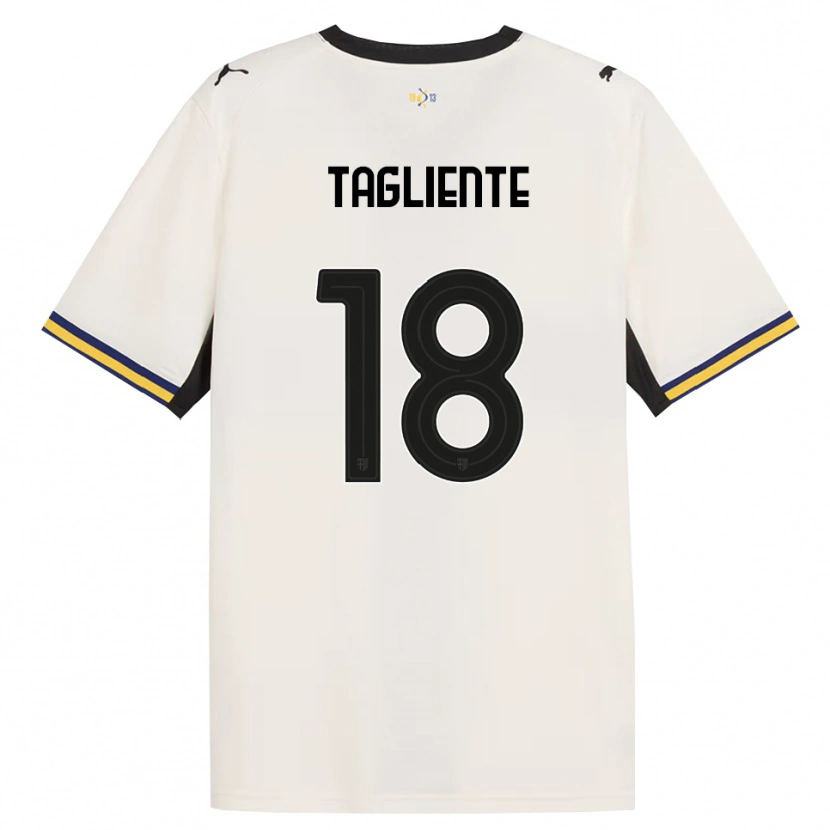 Danxen Mænd Anthony Tagliente #18 Off-White Sort Gul Hjemmebane Spillertrøjer 2026/27 Trøje T-Shirt