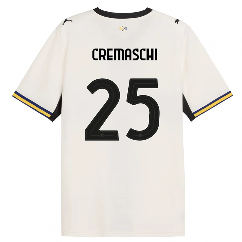 Danxen Mænd Benja Cremaschi #25 Off-White Sort Gul Hjemmebane Spillertrøjer 2026/27 Trøje T-Shirt