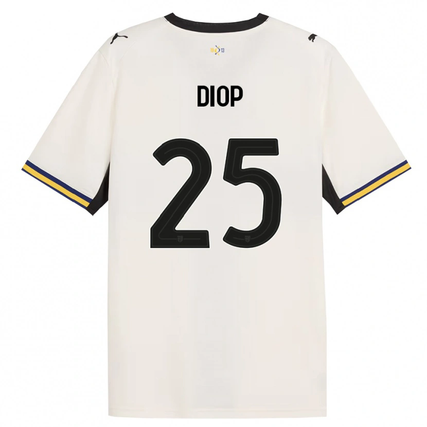 Danxen Mænd Doro Diop #25 Off-White Sort Gul Hjemmebane Spillertrøjer 2026/27 Trøje T-Shirt