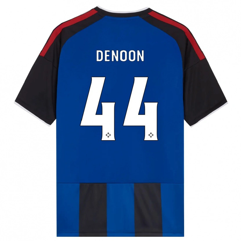 Danxen Mænd Daniel Denoon #44 Sort Rød Hvid Blå Hjemmebane Spillertrøjer 2026/27 Trøje T-Shirt