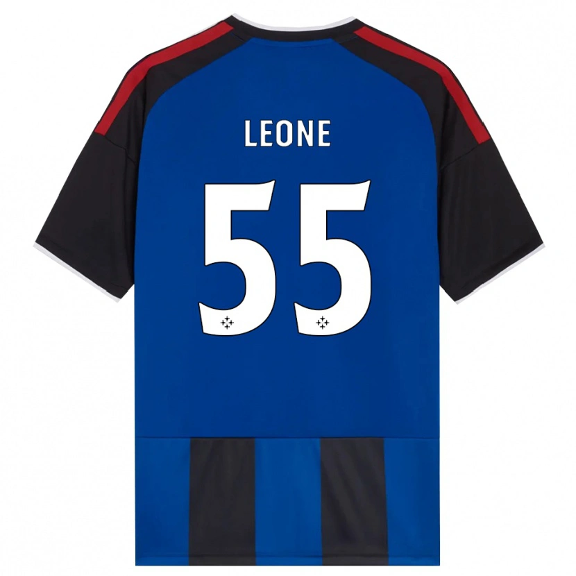 Danxen Mænd Giuseppe Leone #55 Sort Rød Hvid Blå Hjemmebane Spillertrøjer 2026/27 Trøje T-Shirt