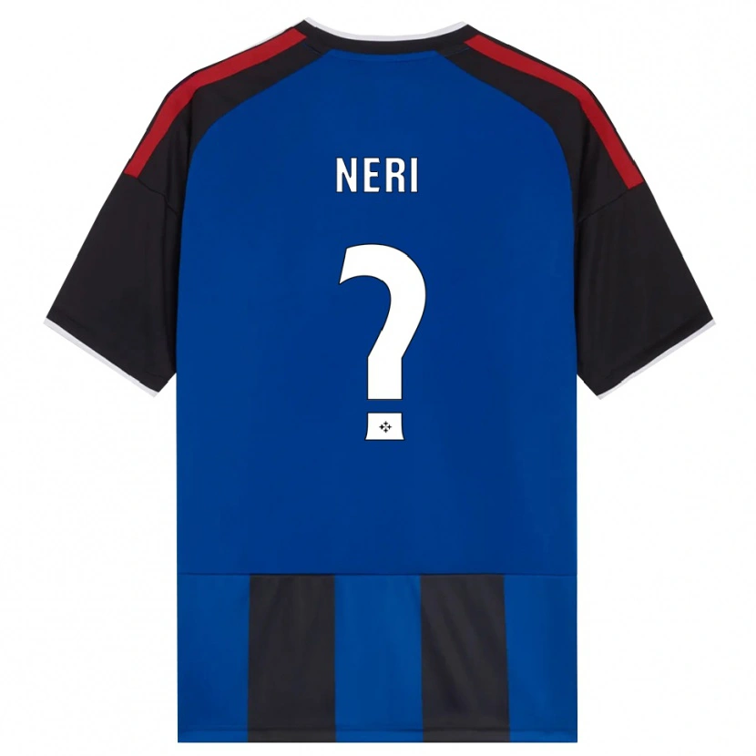 Danxen Mænd Tommaso Neri #0 Sort Rød Hvid Blå Hjemmebane Spillertrøjer 2026/27 Trøje T-Shirt