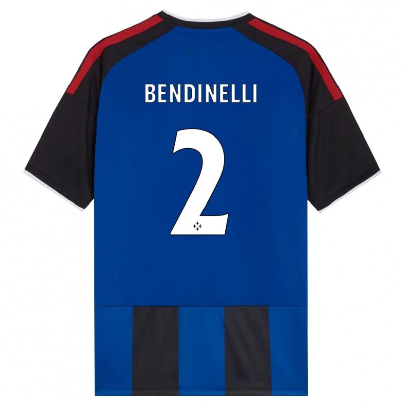 Danxen Mænd Louis Bendinelli #2 Sort Rød Hvid Blå Hjemmebane Spillertrøjer 2026/27 Trøje T-Shirt