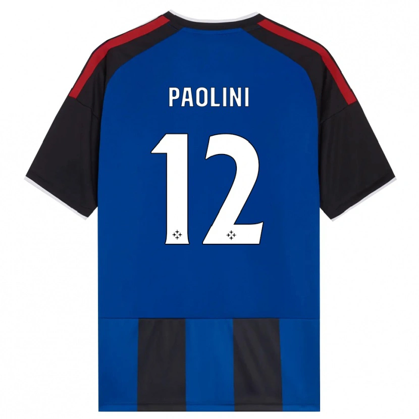 Danxen Mænd Andrea Paolini #12 Sort Rød Hvid Blå Hjemmebane Spillertrøjer 2026/27 Trøje T-Shirt