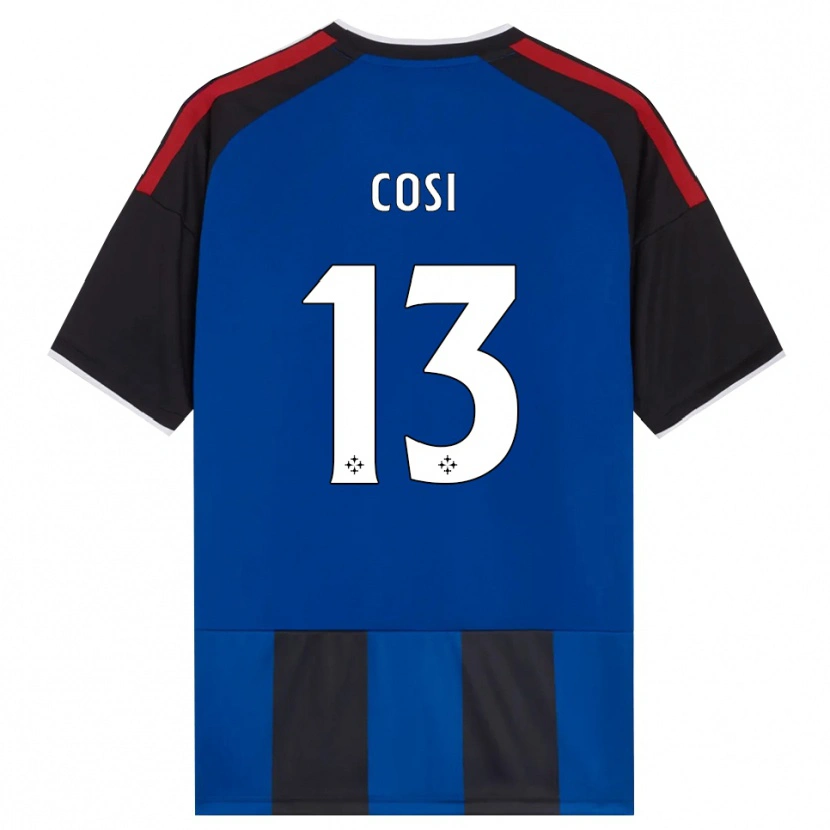 Danxen Mænd Tommaso Cosi #13 Sort Rød Hvid Blå Hjemmebane Spillertrøjer 2026/27 Trøje T-Shirt