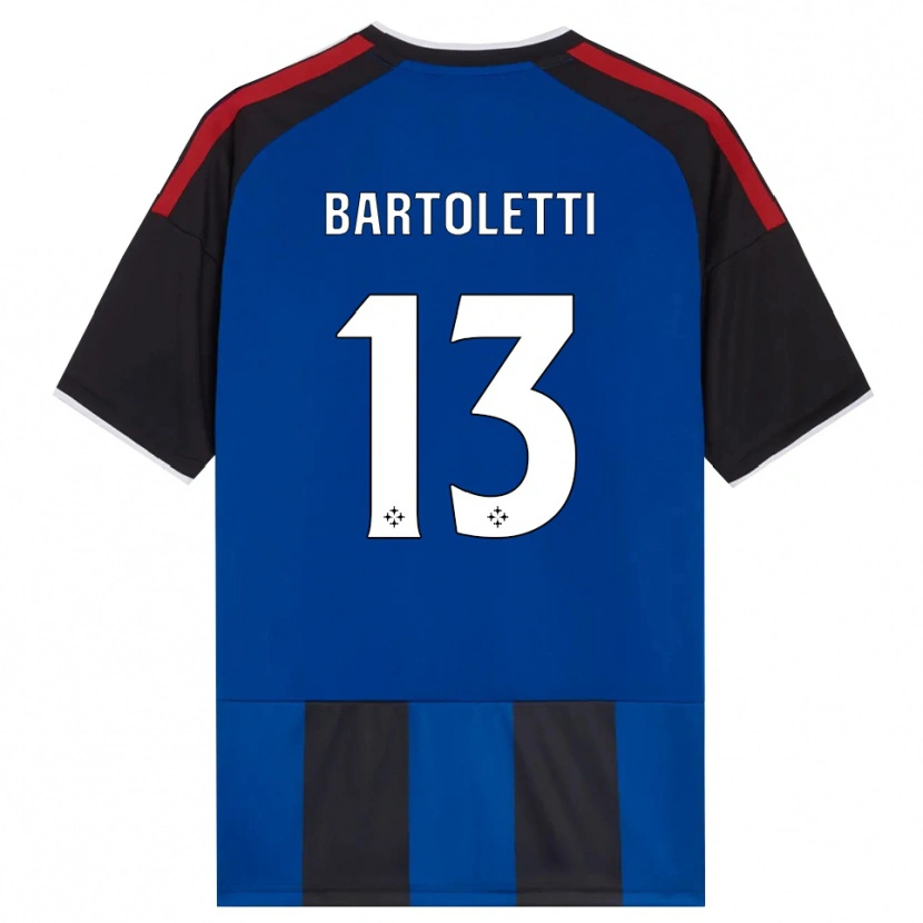 Danxen Mænd Diego Bartoletti #13 Sort Rød Hvid Blå Hjemmebane Spillertrøjer 2026/27 Trøje T-Shirt