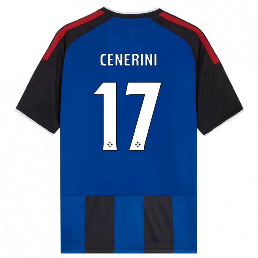 Danxen Mænd Marco Cenerini #17 Sort Rød Hvid Blå Hjemmebane Spillertrøjer 2026/27 Trøje T-Shirt