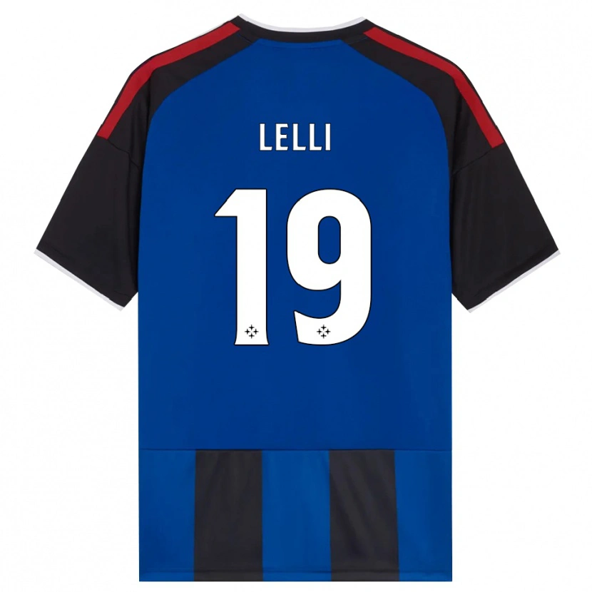 Danxen Mænd Roberto Lelli #19 Sort Rød Hvid Blå Hjemmebane Spillertrøjer 2026/27 Trøje T-Shirt