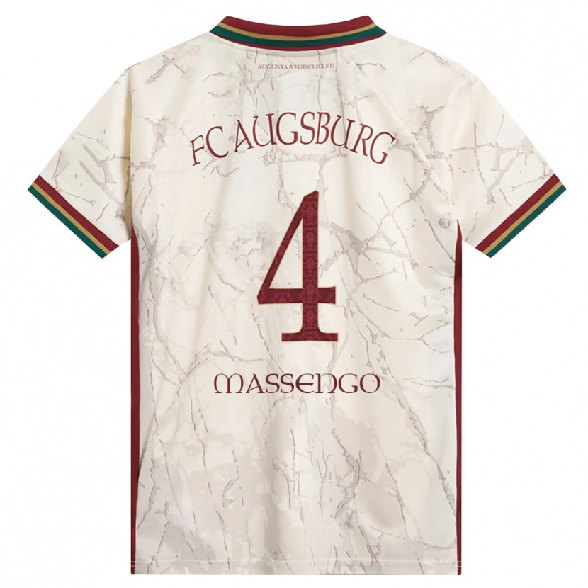 Danxen Mænd Han-Noah Massengo #4 Grøn Ris Hvid Bordeaux Hjemmebane Spillertrøjer 2026/27 Trøje T-Shirt
