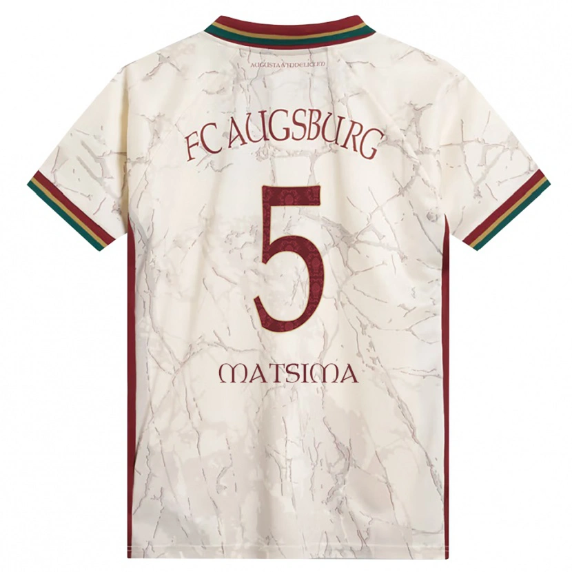 Danxen Mænd Chrislain Matsima #5 Grøn Ris Hvid Bordeaux Hjemmebane Spillertrøjer 2026/27 Trøje T-Shirt