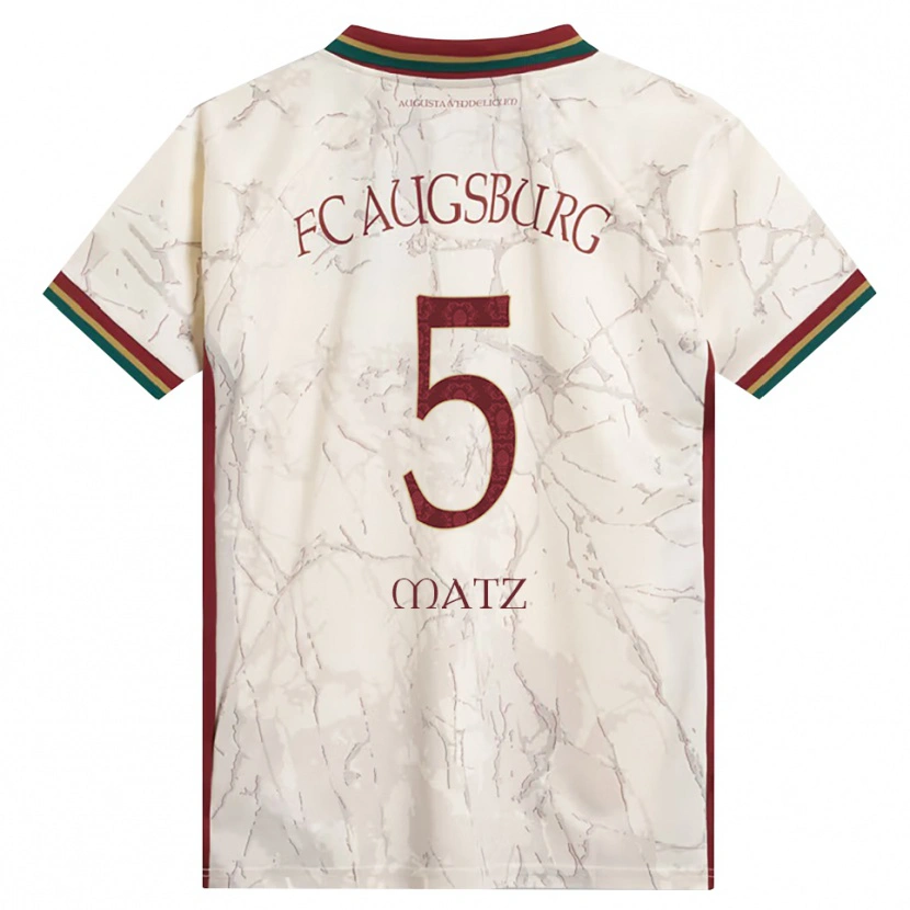 Danxen Mænd Maximilian Matz #5 Grøn Ris Hvid Bordeaux Hjemmebane Spillertrøjer 2026/27 Trøje T-Shirt