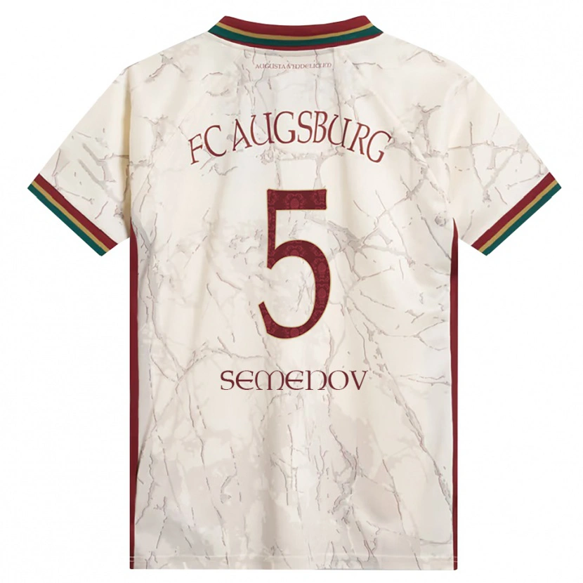 Danxen Mænd Konstantyn Semenov #5 Grøn Ris Hvid Bordeaux Hjemmebane Spillertrøjer 2026/27 Trøje T-Shirt