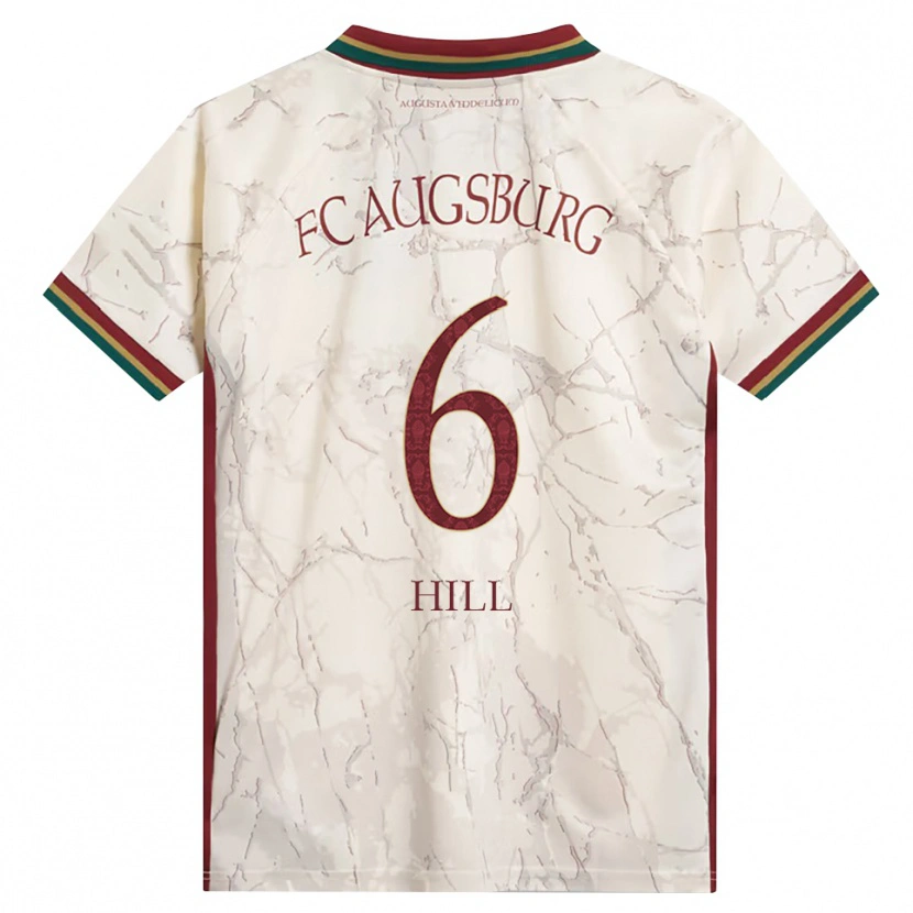 Danxen Mænd Niklas Hill #6 Grøn Ris Hvid Bordeaux Hjemmebane Spillertrøjer 2026/27 Trøje T-Shirt