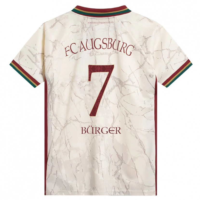 Danxen Mænd Anja Bürger #7 Grøn Ris Hvid Bordeaux Hjemmebane Spillertrøjer 2026/27 Trøje T-Shirt