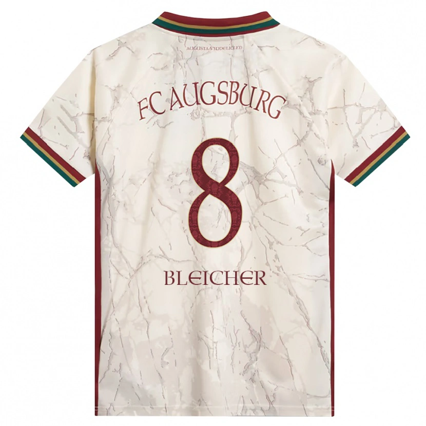 Danxen Mænd Franz Xaver Bleicher #8 Grøn Ris Hvid Bordeaux Hjemmebane Spillertrøjer 2026/27 Trøje T-Shirt