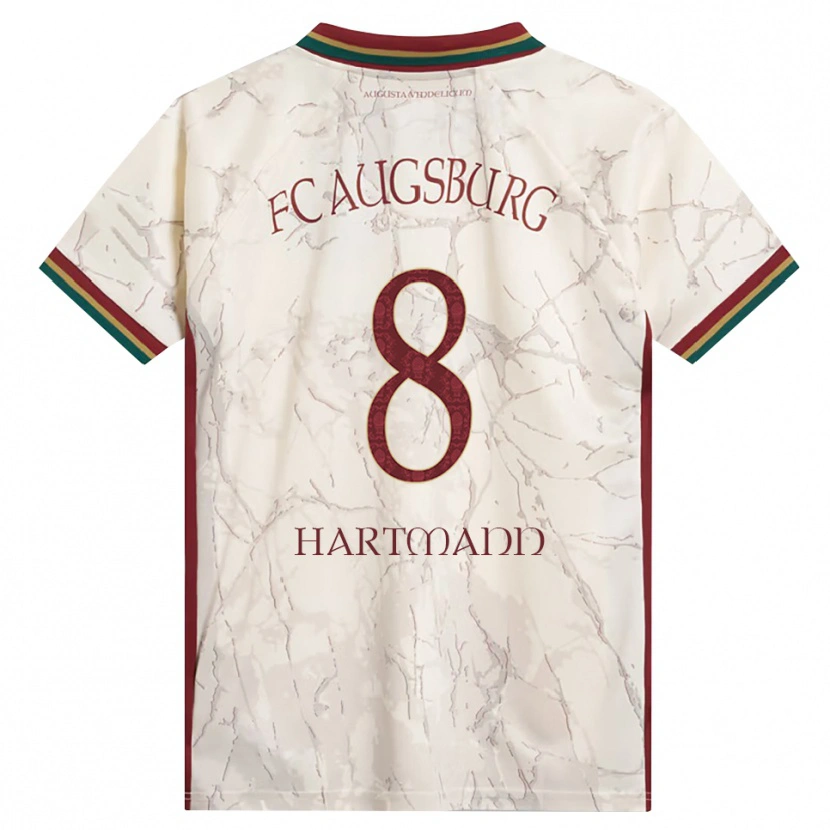 Danxen Mænd Mika Hartmann #8 Grøn Ris Hvid Bordeaux Hjemmebane Spillertrøjer 2026/27 Trøje T-Shirt