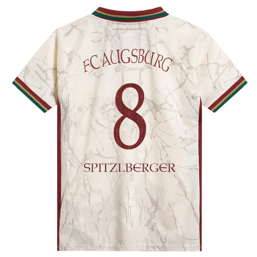 Danxen Mænd Jordan Spitzlberger #8 Grøn Ris Hvid Bordeaux Hjemmebane Spillertrøjer 2026/27 Trøje T-Shirt