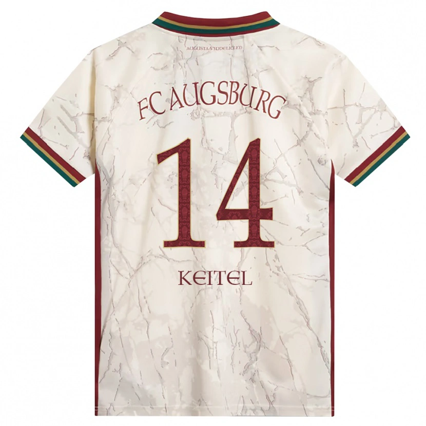 Danxen Mænd Yannik Keitel #14 Grøn Ris Hvid Bordeaux Hjemmebane Spillertrøjer 2026/27 Trøje T-Shirt