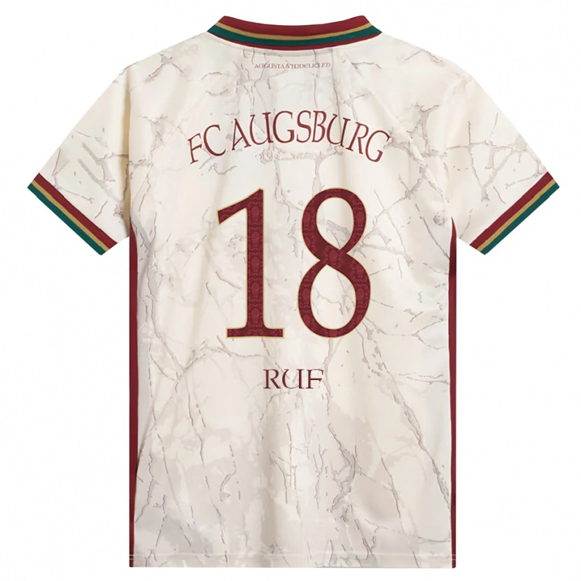 Danxen Mænd Jonas Ruf #18 Grøn Ris Hvid Bordeaux Hjemmebane Spillertrøjer 2026/27 Trøje T-Shirt
