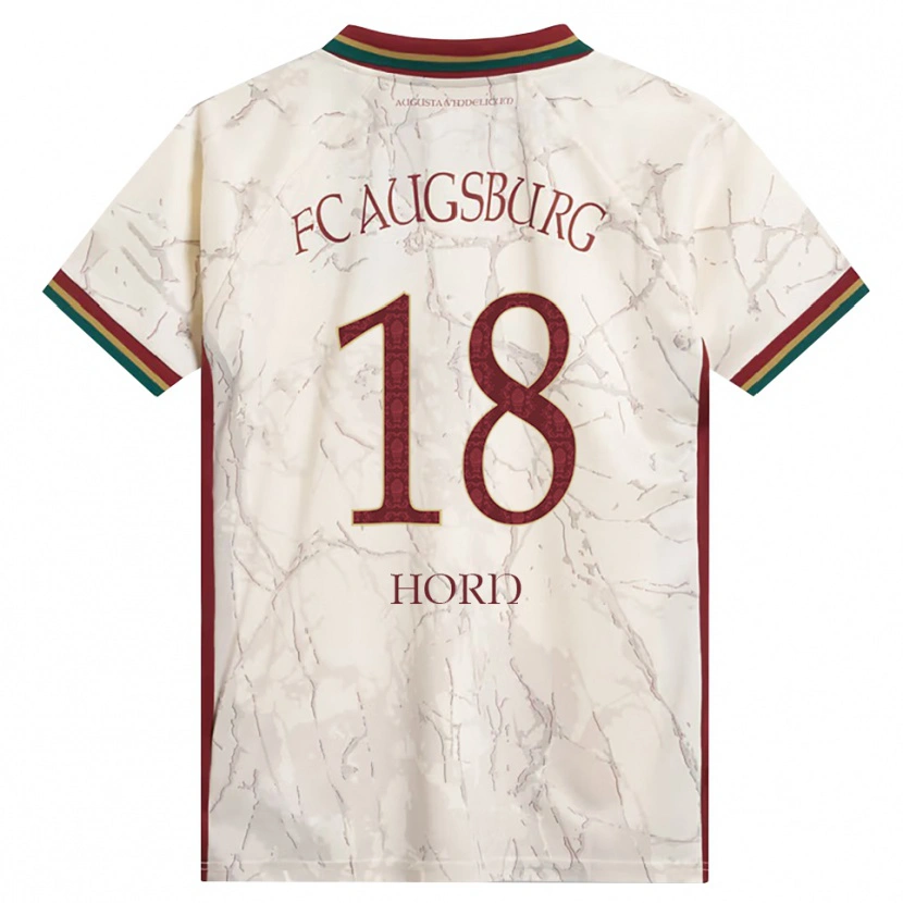 Danxen Mænd Tobias Horn #18 Grøn Ris Hvid Bordeaux Hjemmebane Spillertrøjer 2026/27 Trøje T-Shirt