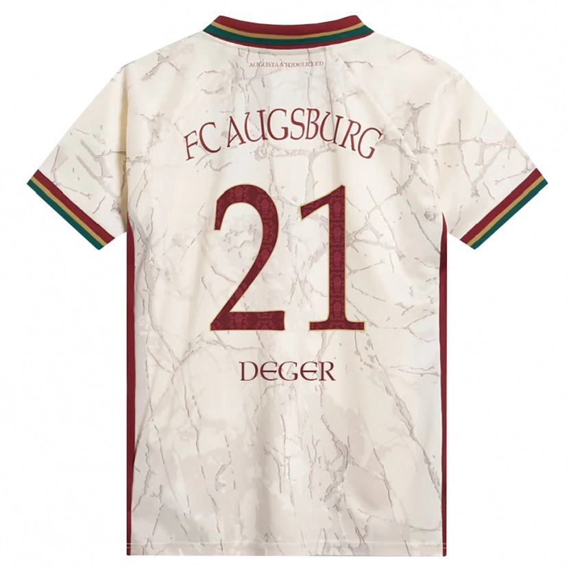 Danxen Mænd David Deger #21 Grøn Ris Hvid Bordeaux Hjemmebane Spillertrøjer 2026/27 Trøje T-Shirt