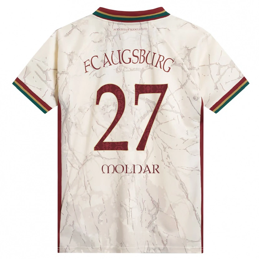 Danxen Mænd Lars Molnar #27 Grøn Ris Hvid Bordeaux Hjemmebane Spillertrøjer 2026/27 Trøje T-Shirt