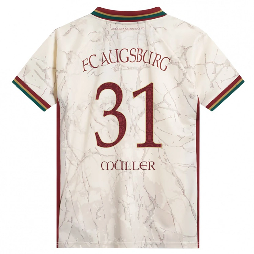 Danxen Mænd Noah Müller #31 Grøn Ris Hvid Bordeaux Hjemmebane Spillertrøjer 2026/27 Trøje T-Shirt