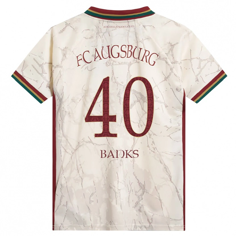 Danxen Mænd Noahkai Banks #40 Grøn Ris Hvid Bordeaux Hjemmebane Spillertrøjer 2026/27 Trøje T-Shirt