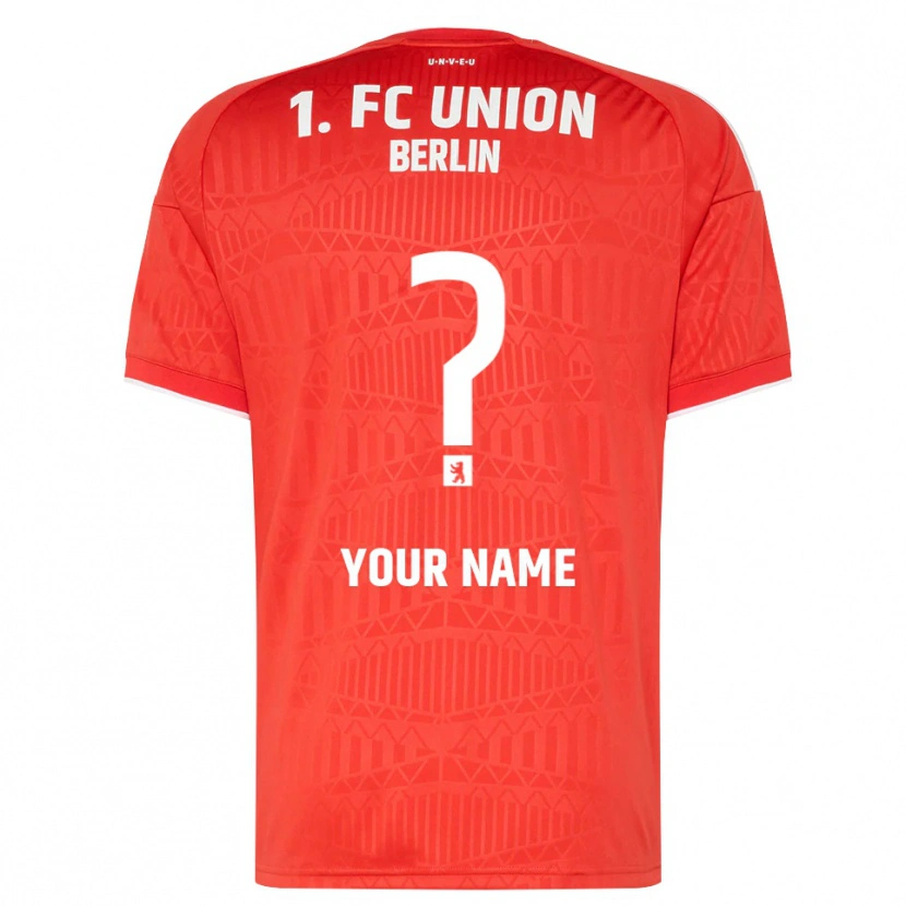 Danxen Mænd Dit Navn #0 Rød Hvid Hjemmebane Spillertrøjer 2026/27 Trøje T-Shirt