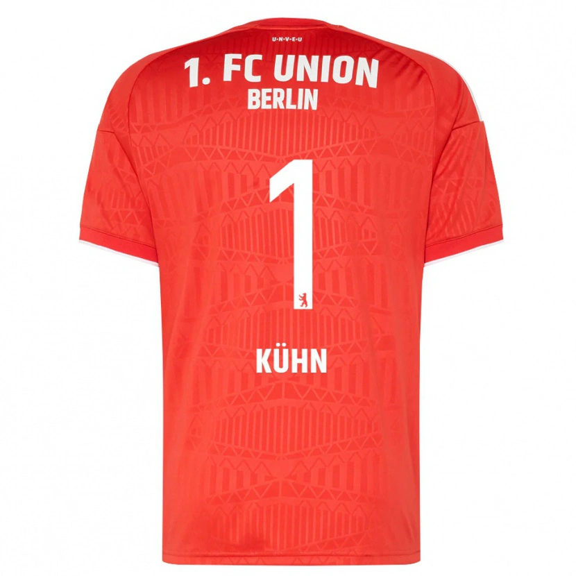 Danxen Mænd Samuel Kühn #1 Rød Hvid Hjemmebane Spillertrøjer 2026/27 Trøje T-Shirt