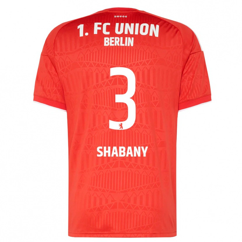 Danxen Mænd Alec Shabany #3 Rød Hvid Hjemmebane Spillertrøjer 2026/27 Trøje T-Shirt