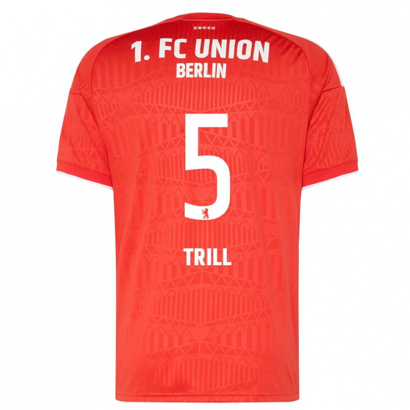 Danxen Mænd Santiago Trill #5 Rød Hvid Hjemmebane Spillertrøjer 2026/27 Trøje T-Shirt
