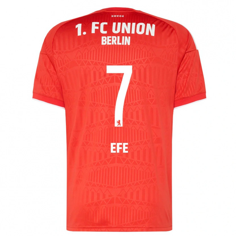 Danxen Mænd Baran Efe #7 Rød Hvid Hjemmebane Spillertrøjer 2026/27 Trøje T-Shirt
