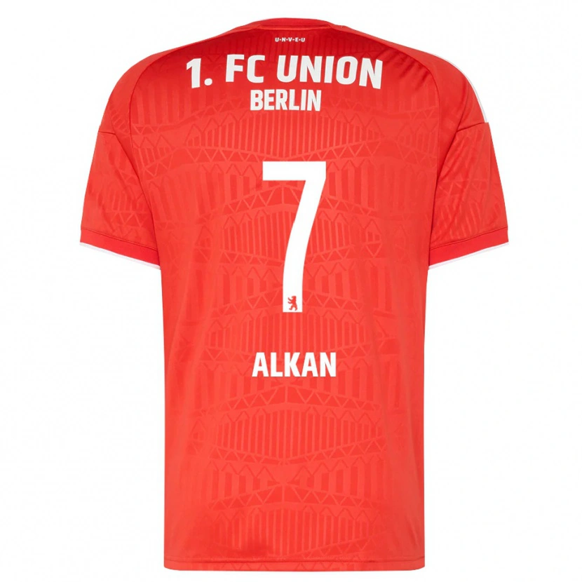 Danxen Mænd Musa Alkan #7 Rød Hvid Hjemmebane Spillertrøjer 2026/27 Trøje T-Shirt
