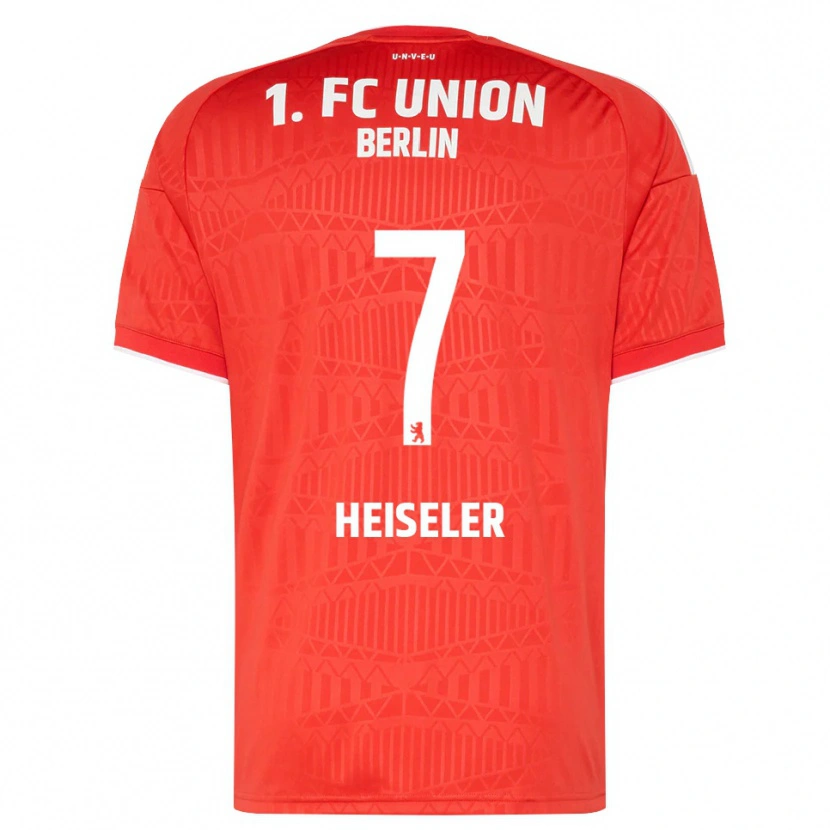 Danxen Mænd Lisa Heiseler #7 Rød Hvid Hjemmebane Spillertrøjer 2026/27 Trøje T-Shirt