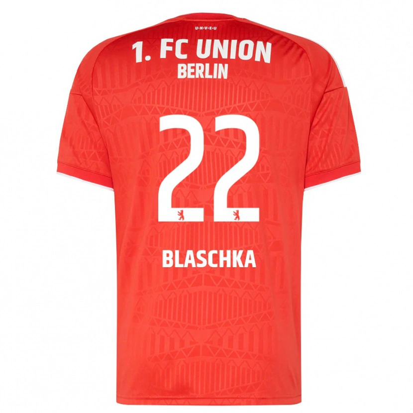 Danxen Mænd Anouk Blaschka #22 Rød Hvid Hjemmebane Spillertrøjer 2026/27 Trøje T-Shirt