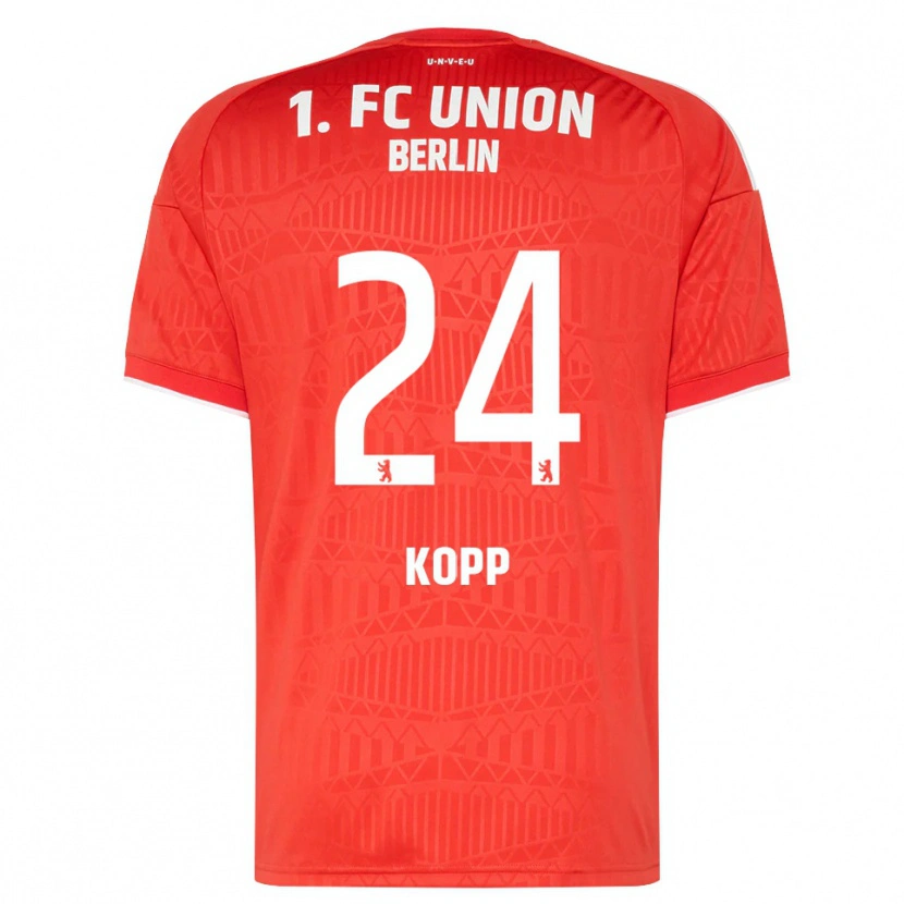 Danxen Mænd Marvin Kopp #24 Rød Hvid Hjemmebane Spillertrøjer 2026/27 Trøje T-Shirt
