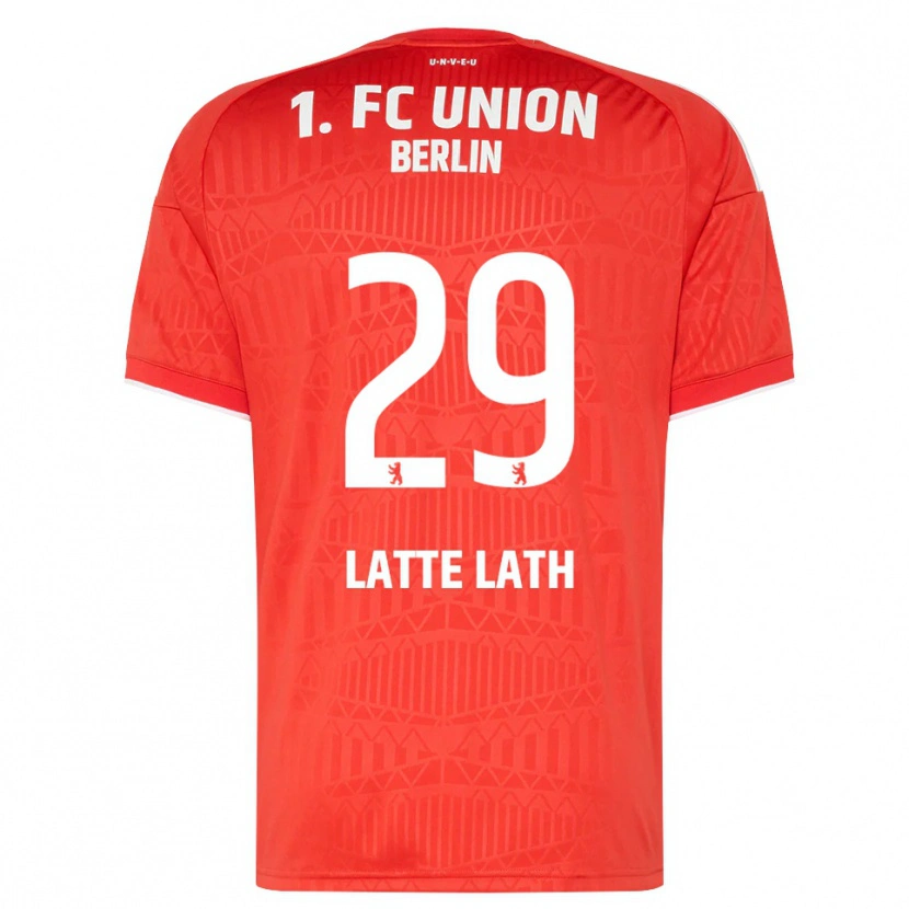 Danxen Mænd Emmanuel Latte Lath #29 Rød Hvid Hjemmebane Spillertrøjer 2026/27 Trøje T-Shirt