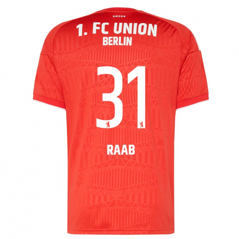 Danxen Mænd Matheo Raab #31 Rød Hvid Hjemmebane Spillertrøjer 2026/27 Trøje T-Shirt
