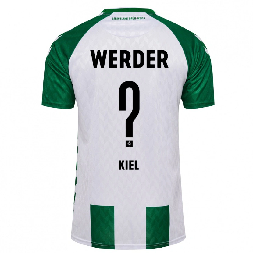 Danxen Mænd Bennet Kiel #0 Grøn Hvid Hjemmebane Spillertrøjer 2026/27 Trøje T-Shirt