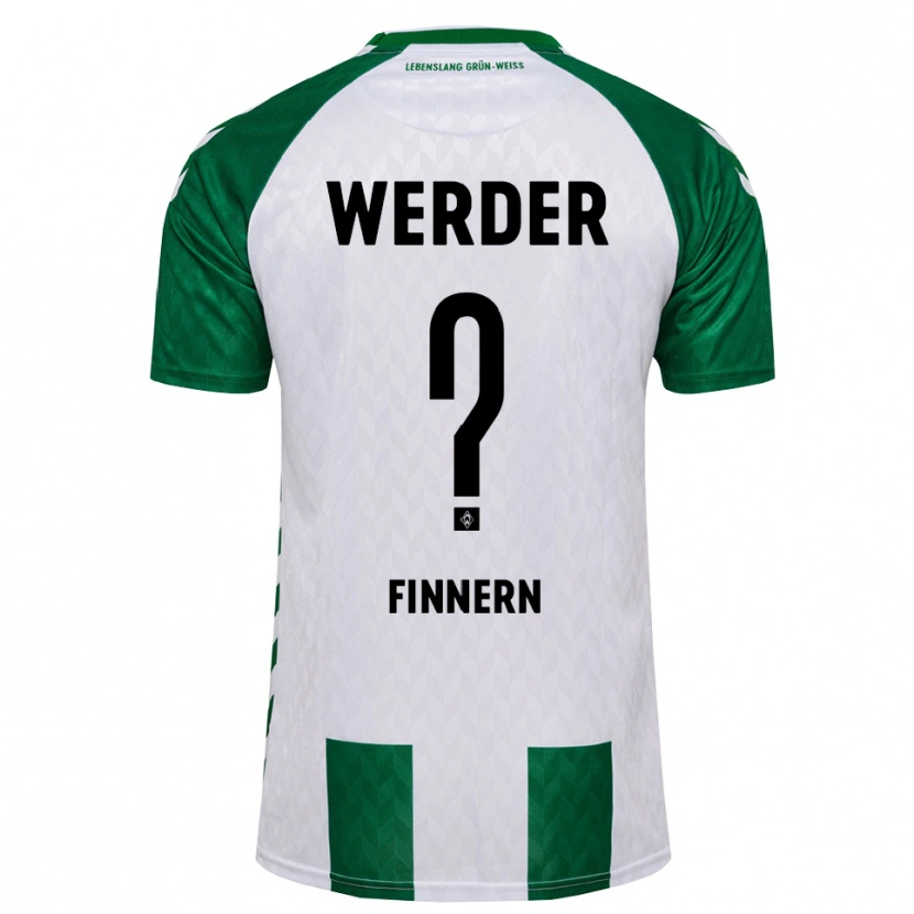 Danxen Mænd Anton Finnern #0 Grøn Hvid Hjemmebane Spillertrøjer 2026/27 Trøje T-Shirt